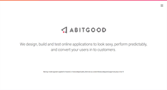 Desktop Screenshot of abitgood.com