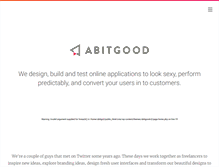 Tablet Screenshot of abitgood.com